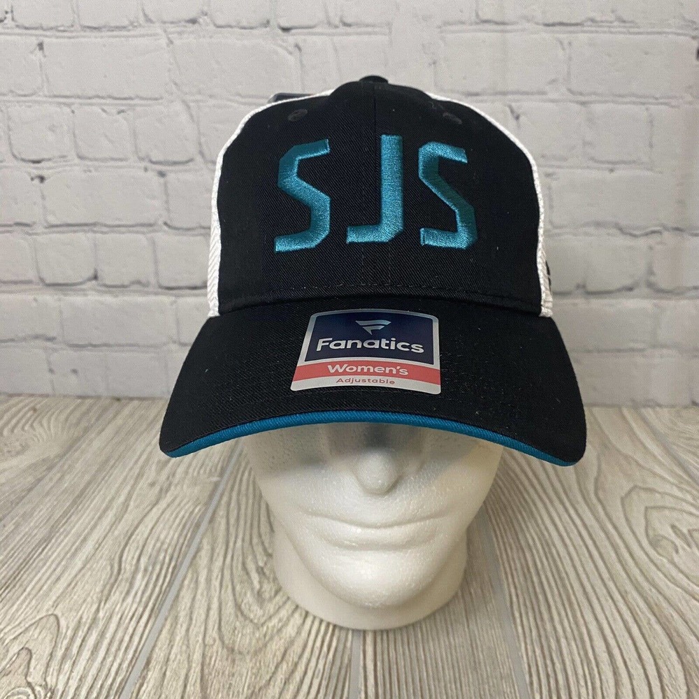Fanatics San Jose Sharks SJS Branded Mesh Trucker Hat Snapback Womens NHL New